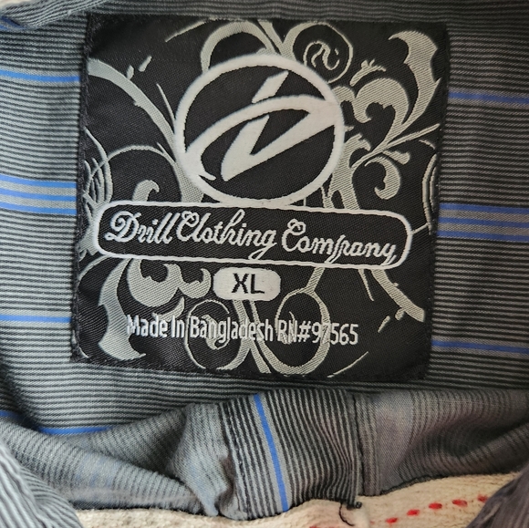 Great Men's XL Long Sleeved Shirt, Button Down, Drill Clothing Co - Picture 6 of 8